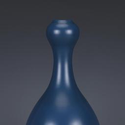 清雍正天藍釉花觚 仿古瓷器 古董古玩 舊貨老貨收藏品手工擺件 歷史價格詳細信息