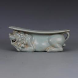 宋汝窯天青釉描金佛像 古董古玩 仿古瓷器擺件 收藏品 五大名窯 歷史價格詳細信息