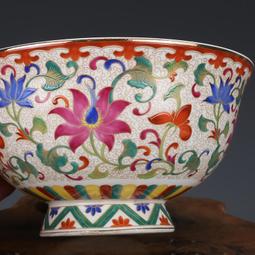 古董古玩老瓷器花瓶 清乾隆祭蘭鎏金壽字包銅回流尊瓶 老物件收藏 歷史價格詳細信息