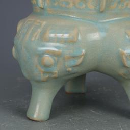 宋汝窯粉青釉龍型雕塑瓷 仿古瓷器古董古玩收藏珍品 包老保真擺件 歷史價格詳細信息