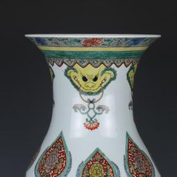 大清康熙五彩人物紋棒槌瓶 古瓷器古董古玩包老保真老瓷器 歷史價格詳細信息