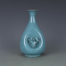 宋汝窯天青釉描金佛像 古董古玩 仿古瓷器擺件 收藏品 五大名窯 歷史價格詳細信息