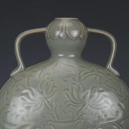 宋龍泉越窯青釉刻花梅瓶 仿古瓷器古董古玩包老保真收藏品擺件 歷史價格詳細信息