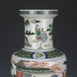 古瓷器 古董瓷器 大清康熙黃釉開片描金玉壺春瓶（接老底）（有一對）（21&times;12cm）400-17830 歷史價格詳細信息