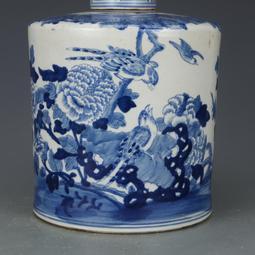 明青花花卉紋小罐古董古玩 景德鎮高仿古瓷器 收藏舊貨 歷史價格詳細信息