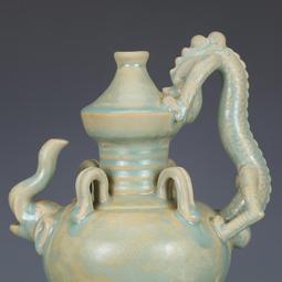 宋汝窯粉青釉龍型雕塑瓷 仿古瓷器古董古玩收藏珍品 包老保真擺件 歷史價格詳細信息