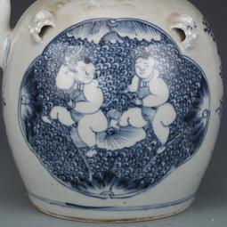 大清康熙青花冰梅將軍罐古董古玩收藏真品包老保真老物件瓷器擺件 歷史價格詳細信息