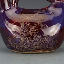 古玩古董官窯老瓷器收藏大清康熙年制霽藍釉瓶 包老包真農村舊貨 歷史價格詳細信息