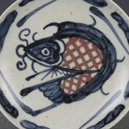 明青花釉里紅靈芝紋高腳杯仿古瓷器古董古玩舊貨老貨收藏品擺件 歷史價格詳細信息