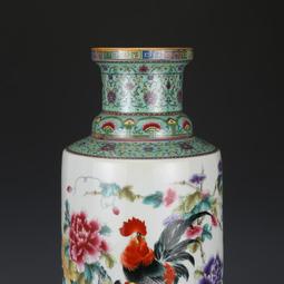 大清乾隆粉彩錦雞牡丹蓋罐 仿古瓷器 舊貨老貨 古董古玩 收藏品 歷史價格詳細信息