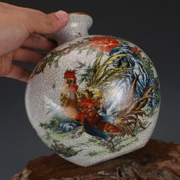 大清乾隆粉彩錦雞牡丹蓋罐 仿古瓷器 舊貨老貨 古董古玩 收藏品 歷史價格詳細信息