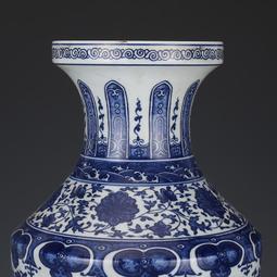 大清乾隆青花釉里紅萬花玉壺春瓶古董古玩收藏真品包老包真老物件 歷史價格詳細信息