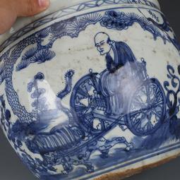 清青花麒麟送子筆筒古董古玩收藏品真品舊貨老貨包老保真擺件 歷史價格詳細信息