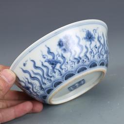 古董古玩瓷器收藏大明永樂年制青花纏枝蓮花卉玉壺春瓶 31/20.5 歷史價格詳細信息