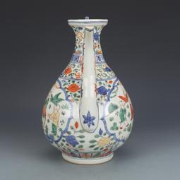 古董古玩瓷器收藏明萬歷五彩手繪魚藻紋荷葉罐老物件包老39/36 歷史價格詳細信息