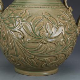 宋耀州窯青瓷刻花香爐 古董古玩 老貨舊貨收藏品 全手工 宋瓷出土 歷史價格詳細信息