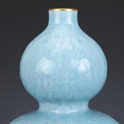 大清乾隆藍釉哥窯如意瓶 仿古瓷器古董古玩包老保真收藏品擺件 歷史價格詳細信息