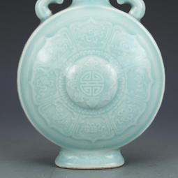 大清乾隆藍釉哥窯如意瓶 仿古瓷器古董古玩包老保真收藏品擺件 歷史價格詳細信息