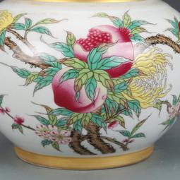 清乾隆琺瑯彩牡丹蓋罐茶葉罐古董古玩收藏真品仿古景德鎮瓷器擺件 歷史價格詳細信息