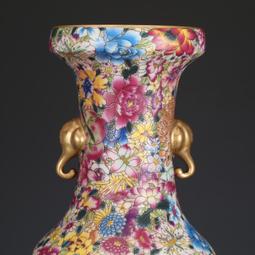 大清雍正粉彩喜上眉梢觀音瓶古董古玩包老保真收藏真品老物件老貨 歷史價格詳細信息