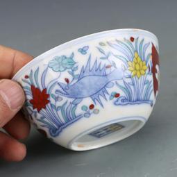 大明成化斗彩龍鳳紋杯仿古瓷器古董古玩包老保真收藏真品老貨 歷史價格詳細信息