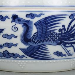 大清康熙青花鳳紋將軍罐仿古瓷器古董古玩包老保真收藏真品老貨 歷史價格詳細信息