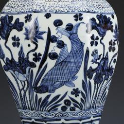 元青花魚藻留白龍紋盤古董古玩仿古瓷器包老保真老物件陶瓷擺件 歷史價格詳細信息