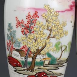 大清雍正粉彩喜上眉梢觀音瓶古董古玩包老保真收藏真品老物件老貨 歷史價格詳細信息