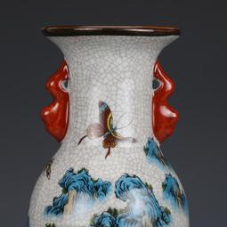 大清乾隆粉彩山上庭樓蓋罐茶葉罐古董古玩收藏真品包老保真老物件 歷史價格詳細信息