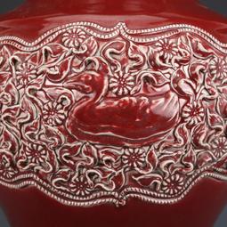 元祭藍開窗釉里紅龍紋罐 古董古玩收藏品 仿古瓷器擺件舊貨老貨 歷史價格詳細信息