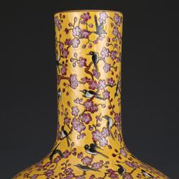 清乾隆瓷器粉彩猛虎圖棒槌瓶仿古瓷器古董古玩舊貨老貨收藏真品 歷史價格詳細信息