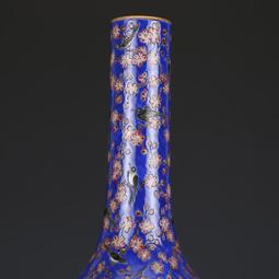 大清乾隆黃地粉彩花卉玉壺春瓶仿古瓷器古董古玩收藏真品包老包真 歷史價格詳細信息