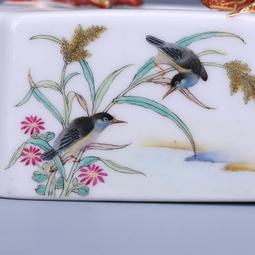 清乾隆琺瑯彩菊花蓋罐茶葉罐古董古玩收藏真品仿古景德鎮瓷器擺件 歷史價格詳細信息