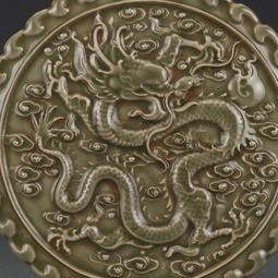 宋龍泉窯粉青釉鳳耳瓶 古董古玩收藏品真品 仿古瓷器 宋瓷擺件 歷史價格詳細信息