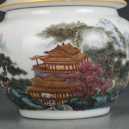 大清乾隆粉彩錦雞牡丹蓋罐 仿古瓷器 舊貨老貨 古董古玩 收藏品 歷史價格詳細信息