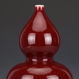 大清乾隆紅釉葫蘆瓶古董古玩收藏真品包老保真老物件瓷器擺件老貨 歷史價格詳細信息