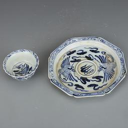 元青花茶盞 景德鎮仿古瓷器古董古玩老貨收藏真品 歷史價格詳細信息
