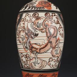 古玩 老貨老龍鳳戲珠手鐲一對，制作的很精致，顏色花紋漂亮，品相尺寸如圖 歷史價格詳細信息