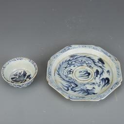 元青花茶盞 景德鎮仿古瓷器古董古玩老貨收藏真品 歷史價格詳細信息