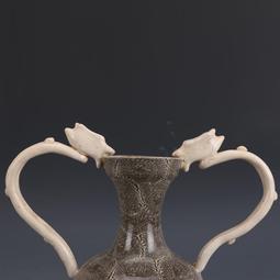 宋絞胎雙耳瓶 古董古玩收藏品真品 仿古瓷器擺件 名窯 歷史價格詳細信息