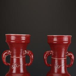 元祭藍開窗釉里紅龍紋罐 古董古玩收藏品 仿古瓷器擺件舊貨老貨 歷史價格詳細信息