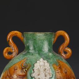 遼三彩剃花鴛鴦壺 仿古瓷器古董真品包老保真古玩收藏擺件 歷史價格詳細信息