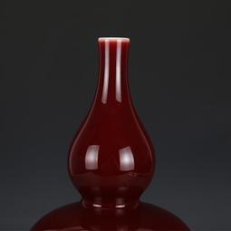 大清乾隆祭紅釉葫蘆瓶古董古玩收藏真品包老保真老物件老貨瓷器 歷史價格詳細信息