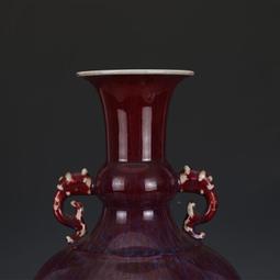 古玩古董官窯老瓷器收藏大清康熙年制霽藍釉瓶 包老包真農村舊貨 歷史價格詳細信息