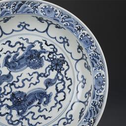 明宣德青花麒麟紋大碗 仿古瓷器古董古玩舊貨老貨收藏品擺件 歷史價格詳細信息