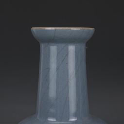 乾隆哥秞青藍釉貫耳瓶仿古瓷器古董古玩收藏真品老五代名窯擺件 歷史價格詳細信息
