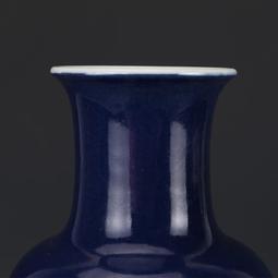 大清康熙祭藍五彩花鳥紋觀音瓶 仿古瓷器古董真品古玩收藏擺件 歷史價格詳細信息