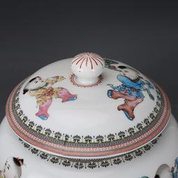 古董古玩老瓷器花清乾隆琺瑯彩鏤空纏枝花卉紋雙耳瓶 老物件收藏 歷史價格詳細信息