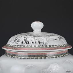 大清乾隆胭脂紅開窗山水碗古董古玩包老保真收藏真品老物件老貨 歷史價格詳細信息