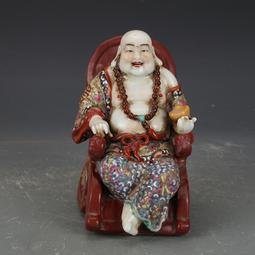 民國笑面佛坐像雕塑瓷 仿古瓷器古董真品包老保真收藏品擺件 歷史價格詳細信息